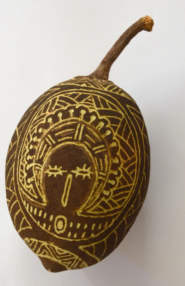 Stewart Kinji Martin boab, 2021 Carved Boab nut medium