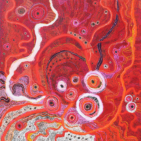 Yatjiki Vicki Cullinan Ngayuku Ngura (my Country), 2022 acrylic on linen 198 x 198 cm