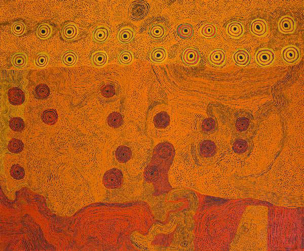 Ginger Wikilyiri Tjukula Tjukurpa 2014 acrylic on linen 120 x 100 cm
