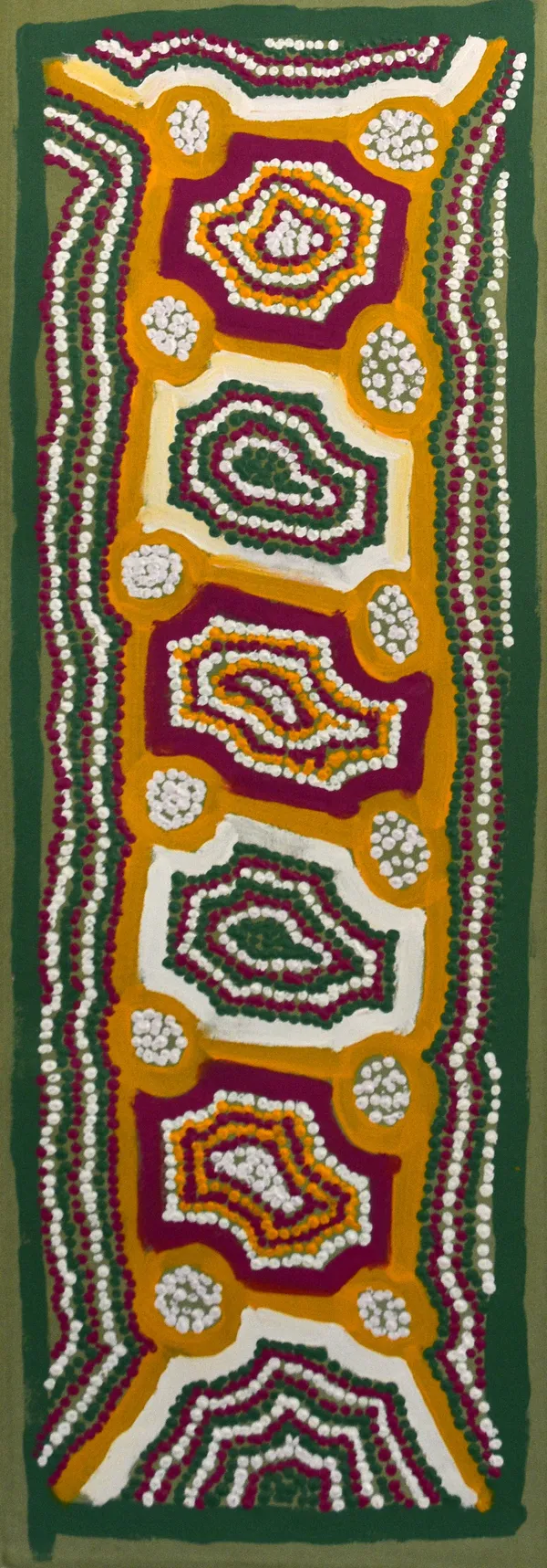 Stacia Yvonne Lewis Minyma Kutjara, 2023 acrylic on canvas 105 x 46 cm