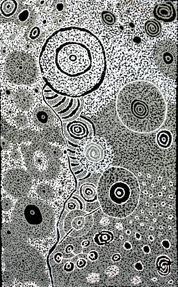 Marlene Connelly Minyma Tjukurpa, 2019 Acrylic on canvas 55.9 x 91.4 cm