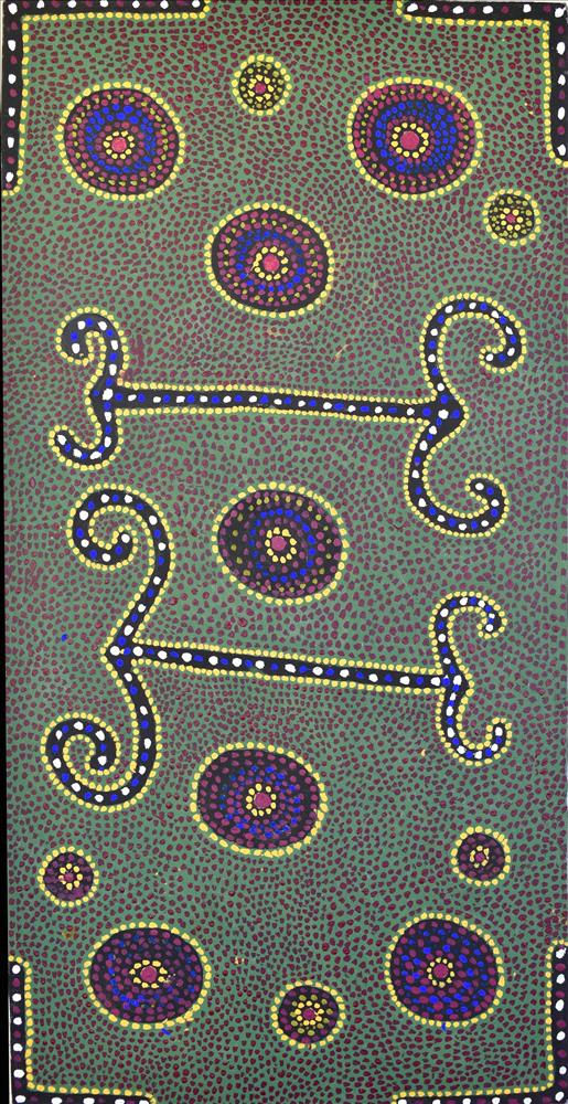 Isaac Cherel Cattle Tracks, 2019 Acrylic on linen 120 x 60 cm