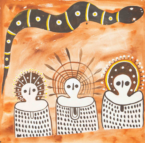 Donny Woolagoodja, Three Tribes & Ungud (Totem), 2019