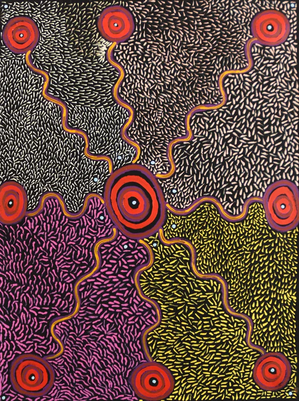 Alison Watson Minyma Kutjara, 2023 acrylic on canvas 89 x 71 cm