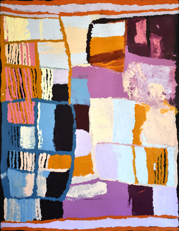 Valmayi Nampitjinpa Karrkurinkinjta, 2017 Acrylic on canvas 91.4 x 121.9 cm