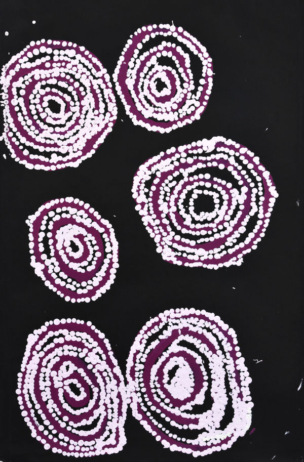 Esther Giles kuruyuritu, 2017 Acrylic on canvas 55.9 x 91.4 cm