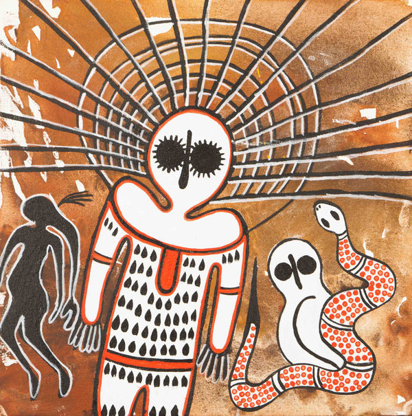 Donny Woolagoodja, Namarali & Gyorn Gyorn (Wororra god & Bradshaws), 2019