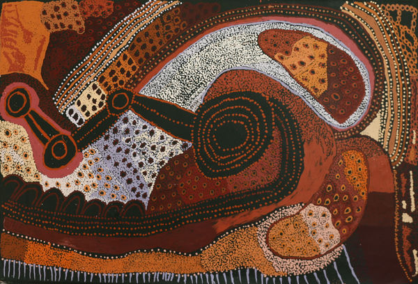 Judy Martin Ngayuku Mamaku Ngura (My Father's Country), 2019 Acrylic on linen 122 x 82 cm