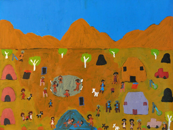 Anna Seven Ukaka acrylic on linen 90 x 120 cm