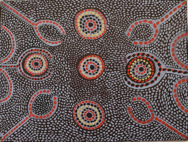 Isaac Cherel Cattle Tracks, 2018 Acrylic on canvas 60 x 45 cm