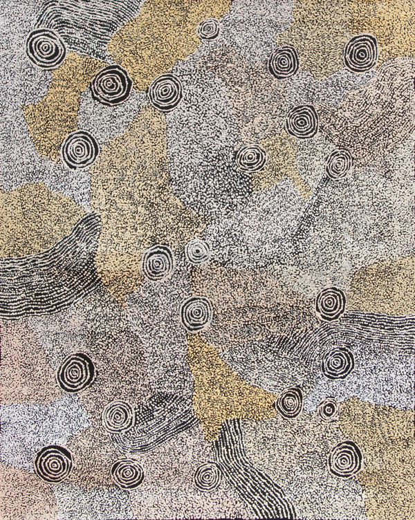 Betty King Wantjapila (Dry Plain), 2024 acrylic on linen 122 x 152 cm