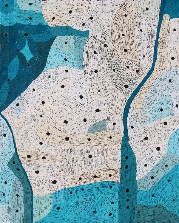 Raylene Walatinna Ngayuku Ngura (My Country), 2022 acrylic on linen 122 x 152 cm