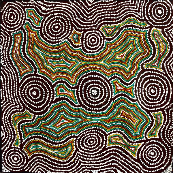 Patricia Ward Mina Mina, 2022 acrylic on canvas 76 x 76 cm