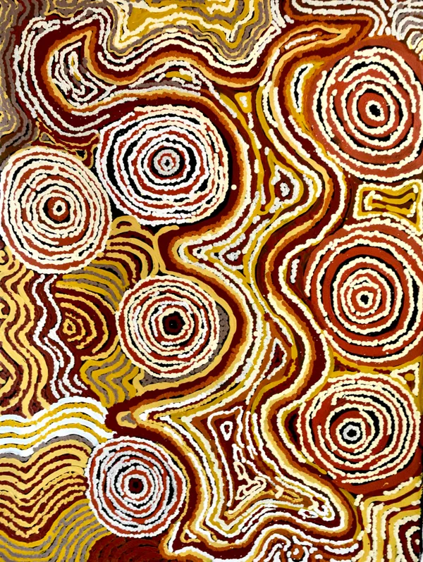 Ruth Bates Patjarr Creek, 2022 acrylic on canvas 101 x 76 cm