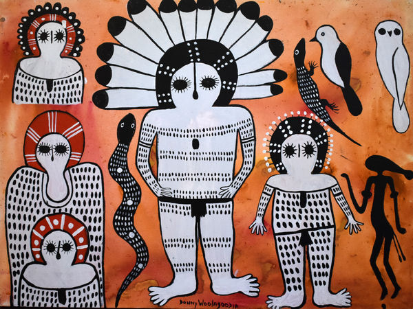 Donny Woolagoodja, Wandjina, Ungud, Gyorn & Dumbi, 2019