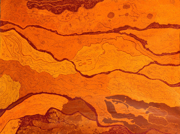 Keith Stevens Piltati 2014 acrylic on linen 150 x 200 cm