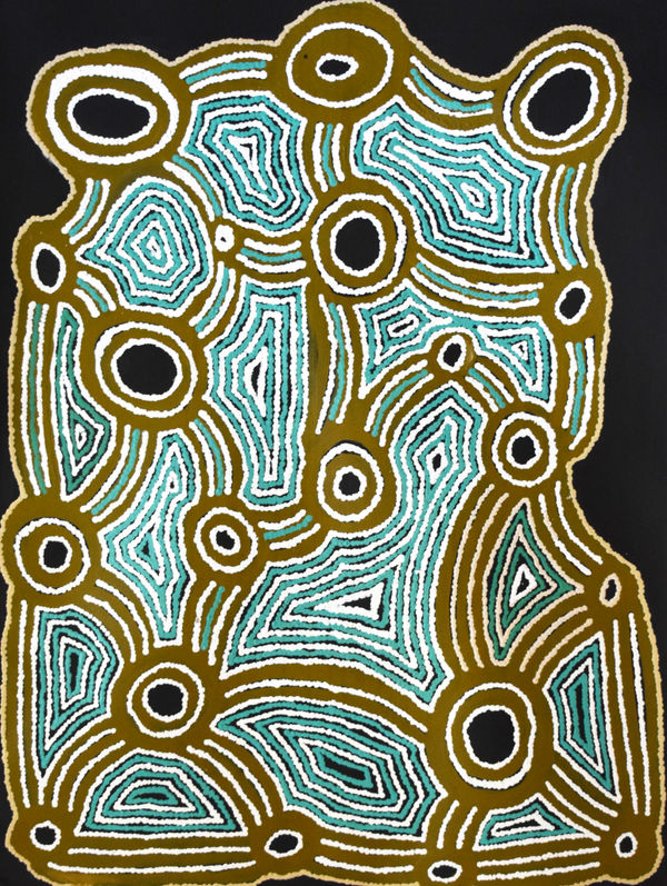 Sheila Giles Kiritji , 2019 Acrylic on canvas 76.2 x 101.5 cm