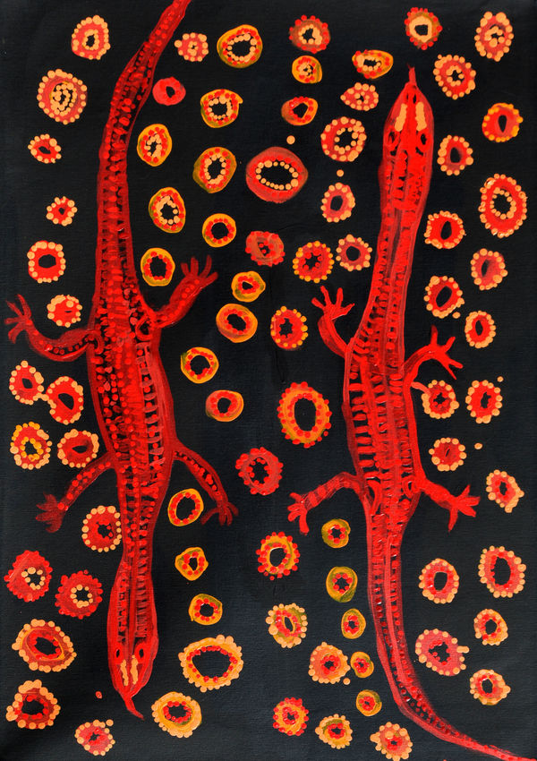 Yamangara Thomas Murray Ngintaka, 2021 acrylic on canvas 91 x 61 cm