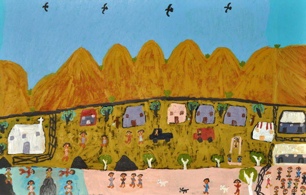 Anna Seven Jay Creek School acrylic on canvas 75 x 120 cm