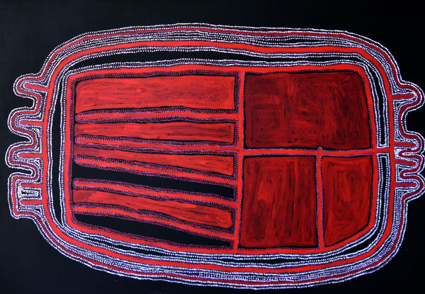 Ian Rictor Tuwan, 2022 acrylic on linen 200 x 137 cm