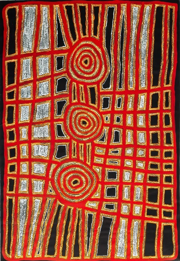 Ian Rictor Kapi Mankurpa, 2018 acrylic on linen 200 x 137 cm