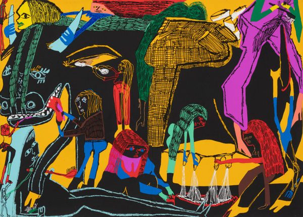 Summer Wheat, Grooming Cow, 2019