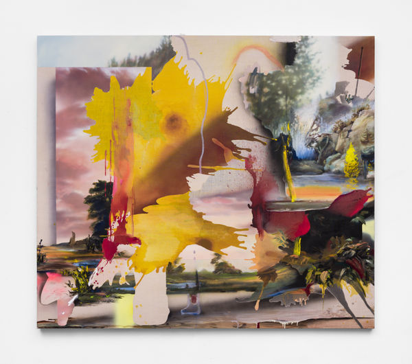 Annie Lapin The/A Shifting Hollows (heap 7), 2021 Oil and acrylic on linen 78 x 90 inches