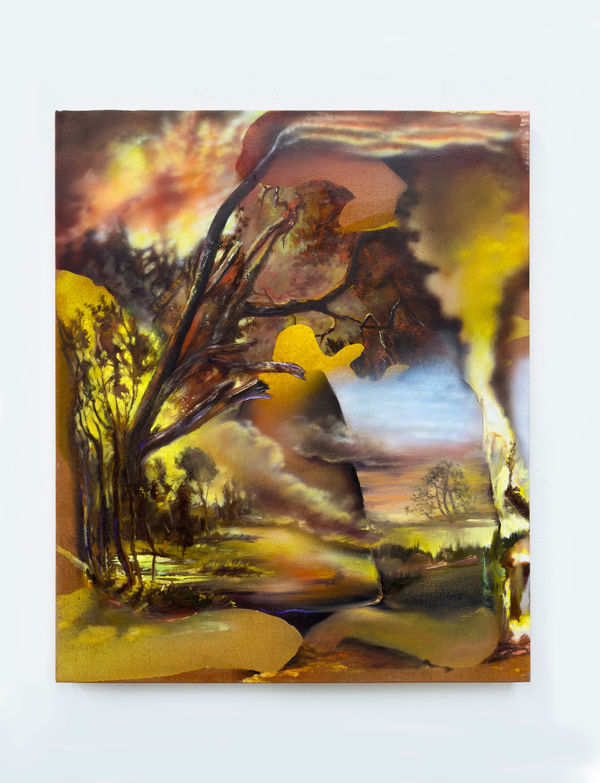 Annie Lapin Promethelith, 2023 Oil and acrylic oil stick on linen 30 x 25 in 76.2 x 63.5 cm