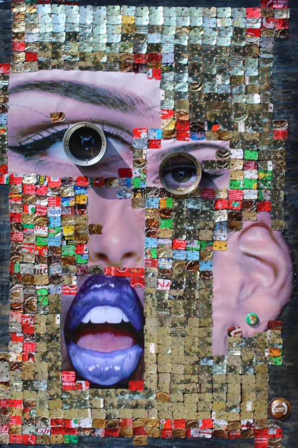 Samson Akinnire, Face I, 2019