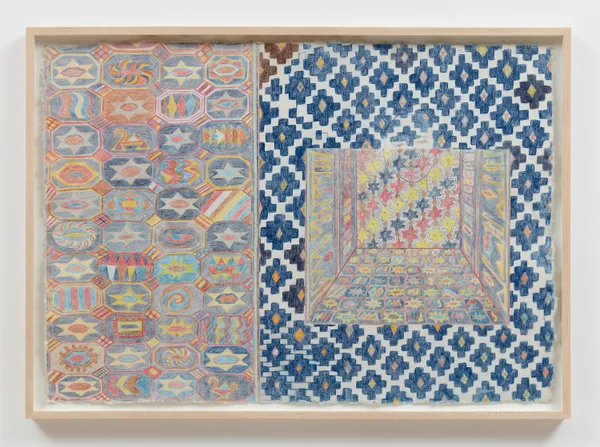 Teresa Lanceta ANUNCIADA, 2005 Color pencil on paper 27 1/2 x 39 3/8 inches (70 x 100 cm) Framed: 29 1/2 x 45 1/2 x 1 1/2 inches (74.93 x 115.57 x 3.81 cm)