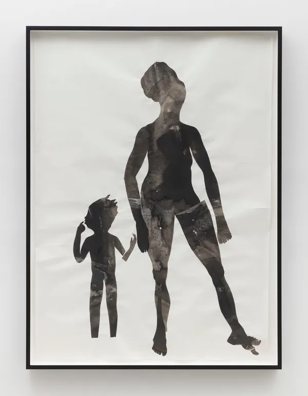 Kara Walker The Torpid Vista of Individualism, 2024 Sumi-e ink on cut paper on paper 78 3/4 x 57 7/8 inches (200 x 147 cm) Framed: 82 3/4 x 61 7/8 inches