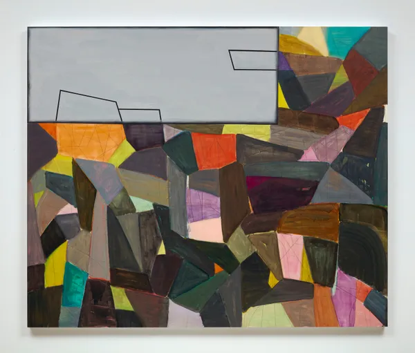 Brenda Goodman Is it Ok?, 2022 Oil on wood 60 x 72 inches 152.4 x 182.9 cm