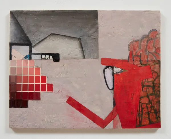 Brenda Goodman Mystery, 2022 Mixed media on wood 14 x 18 inches 35.6 x 45.7 cm