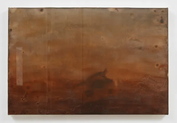 Marc Handelman Chopunnish, Kamiah, June 9, 1806, 2025 Oil, walnut ink and sumi ink on canvas 20 x 30 inches 50.8 x 76.2 cm