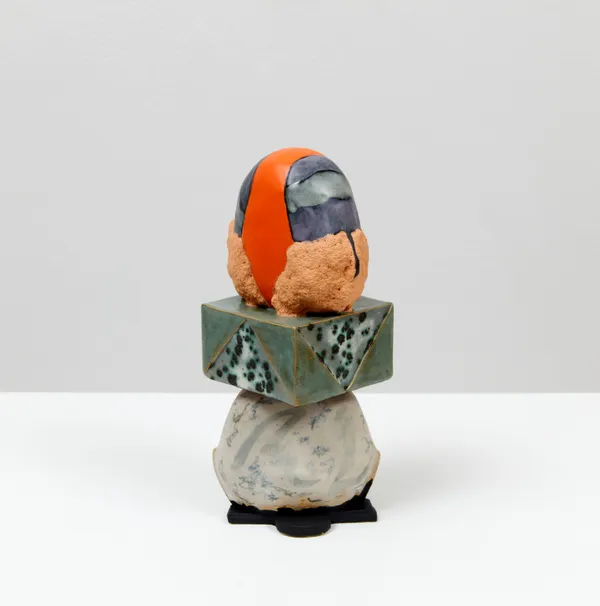 Magalie Guérin Untitled, 2024 Glazed ceramic 8 3/4 x 4 1/4 x 4 1/4 inches 22.2 x 10.8 x 10.8 cm Signed on bottom
