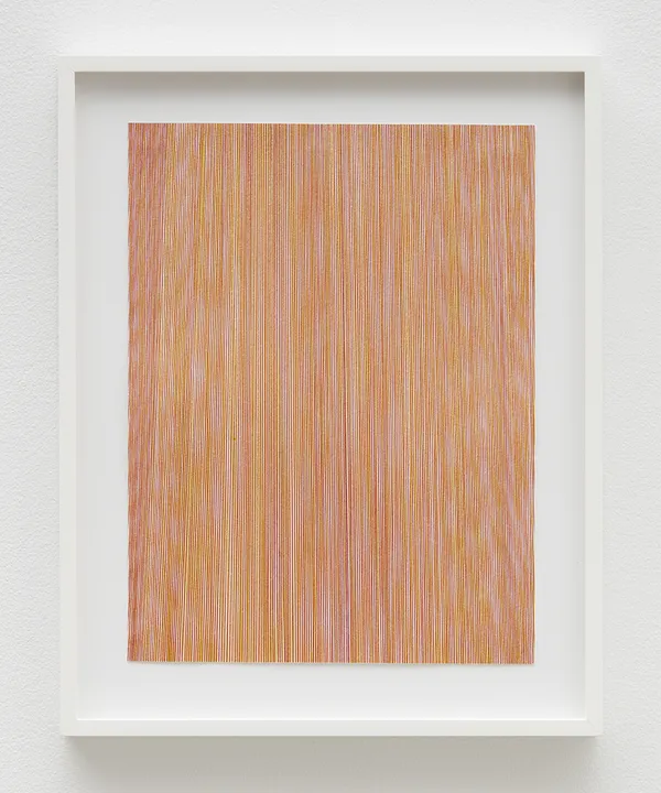 Cameron Martin Reticulation, 2016 Permanent marker on paper 12 x 9 inches 30.5 x 22.9 cm