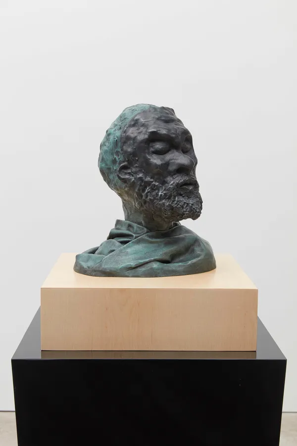 Kara Walker Magician - After the Original, 2024 Patinated bronze 14 3/4 x 12 1/2 x 10 1/2 inches (37.5 x 31.8 x 26.7 cm) Edition 1 of 3