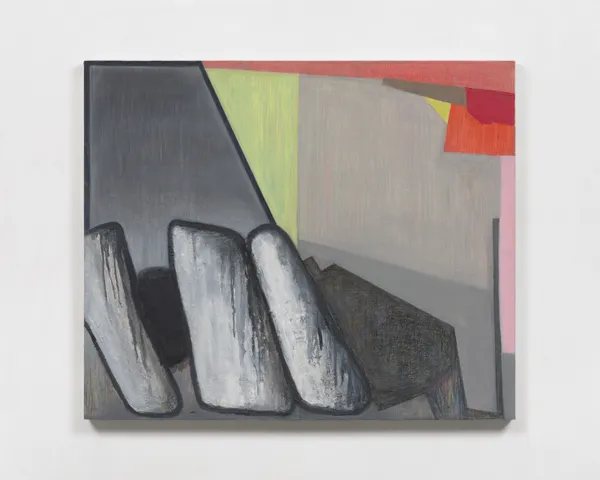 Brenda Goodman Elsewhere, 2024 Oil and mixed media on canvas mounted on wood 30 x 36 inches 76.2 x 91.4 cm Signed on verso