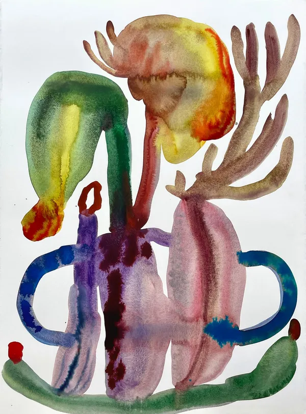 Emma Larsson, Dragon Tulips In A Vase, 2022