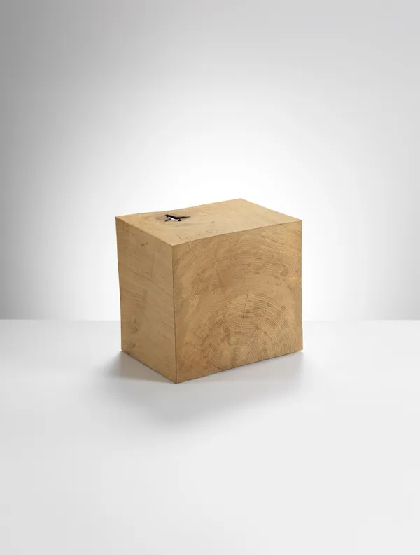 Adi Toch & JIM PARTRIDGE What is Knot - I, 2023 Oak, silver 36 H x 27 W x 40 D cm 14.1 H x 10.6 W x 15.7 D in