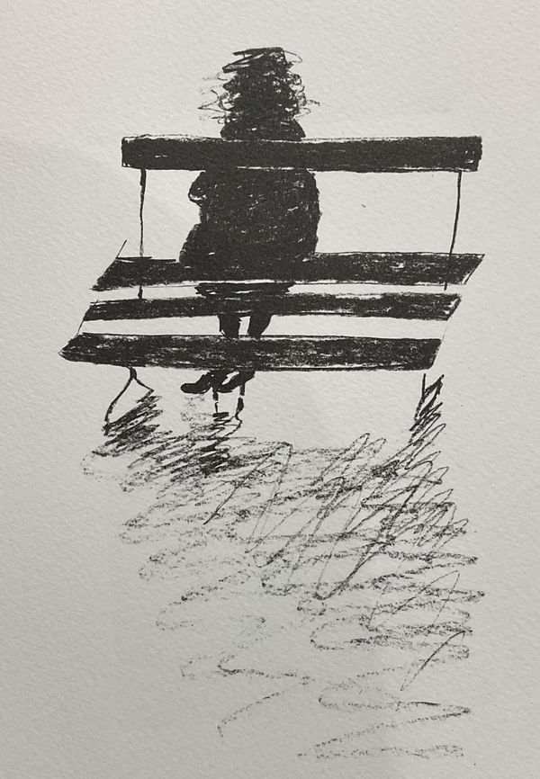 Tessa Newcomb, Woman on a Bench