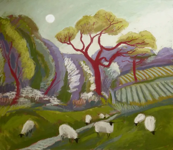 Sue Campion, Springtime Lane near Wentnor, Shropshire, 2024