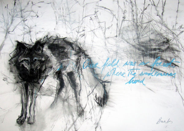 Margo Banks Our Field was a Forest Mixed Media on Paper 70x100cm