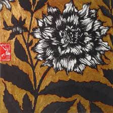 Jean Bardon, Dahlia with Gold Leaf