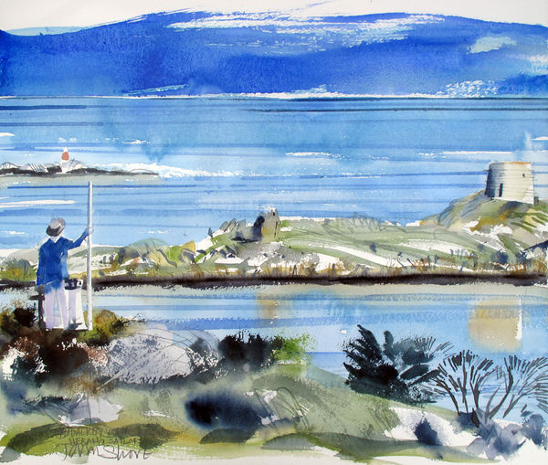 John Short Nerano Sailor, Dalkey, 2020 watercolour 50 x 50cm