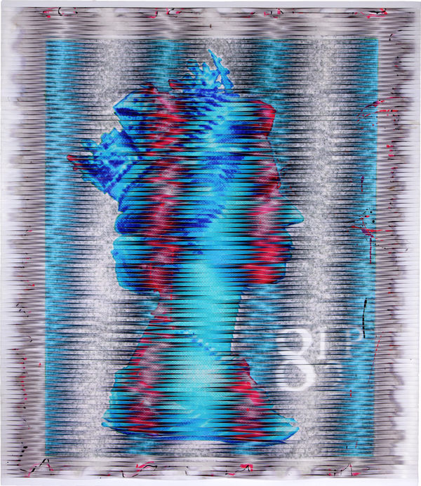 Piers Bourke, Lick MY Rear 8.5p - Pink Blue Twisted , 2017