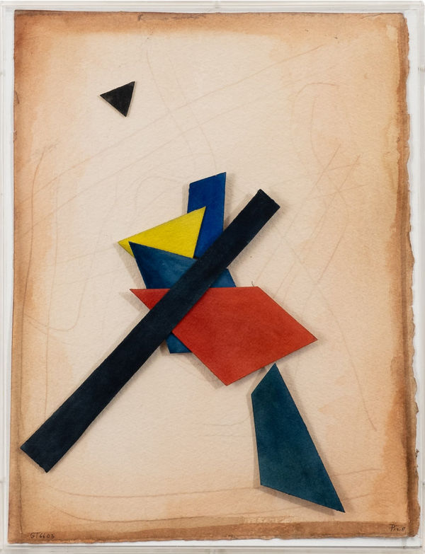 Arthur Luiz Piza Sem título – GT 6603, déc. 1990 Aquarela e recorte sobre cartão 40 x 30 cm