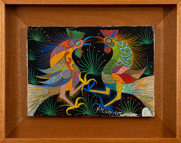 Chico da Silva Sem título, 1975 Guache sobre tela 24 x 34 cm