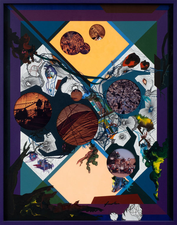 Franz Ackermann My Browm Carpet, 2011 Técnica mista 94 x 74 cm