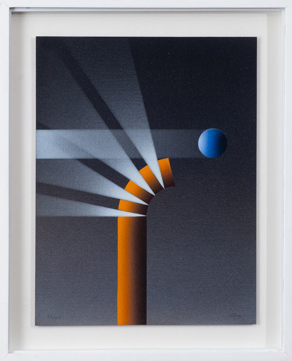 Julio Le Parc Composição laranja e azul, Composição laranja e azul Serigrafia 33 x 25 cm 94 of 100